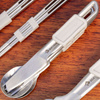 Zestaw sztućców turystycznych Sea To Summit - DETOUR STAINLESS STEEL CUTLERY SET - (3 Piece)