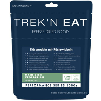 Liofilizat Trek'n Eat - MAKARON Z SEREM I SMAŻONĄ CEBULKĄ, +1000 kcal