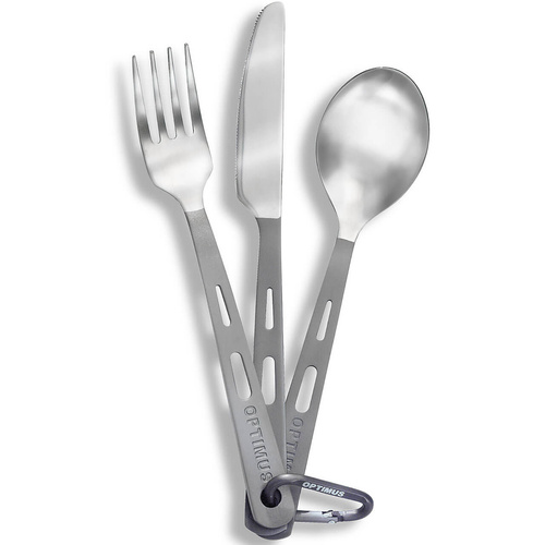 Zestaw sztućców turystycznych Optimus - TITANIUM 3-PIECE CUTLERY SET