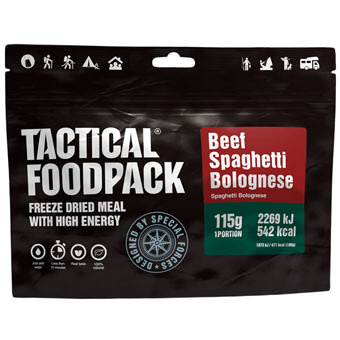 Liofilizat Tactical Foodpack - SPAGHETTI BOLOGNESE Z WOŁOWINĄ