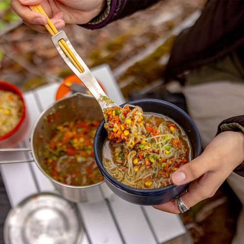Spork turystyczny GSI Outdoors - GLACIER STAINLESS SPORK + STICKS