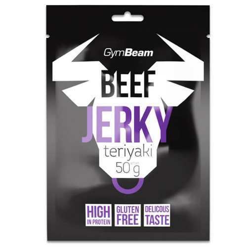 Suszona wołowina GymBeam - BEEF JERKY - Teriyaki