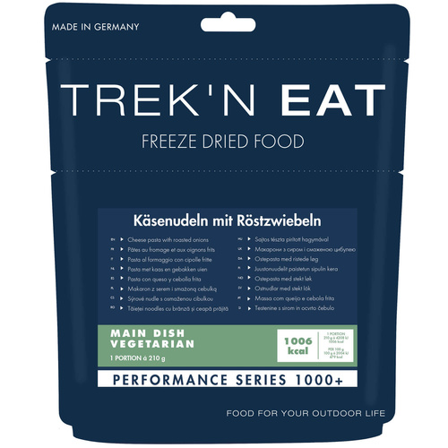 Liofilizat Trek'n Eat - MAKARON Z SEREM I SMAŻONĄ CEBULKĄ, +1000 kcal