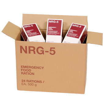 Racja żywnościowa Trek'n Eat - NRG-5 EMERGENCY FOOD RATION - opakowanie zbiorcze (24 szt.)