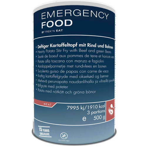 Liofilizat Trek'n Eat Emergency Food - POTRAWKA ZIEMNIACZANA Z WOŁOWINĄ I GROSZKIEM | 500 g